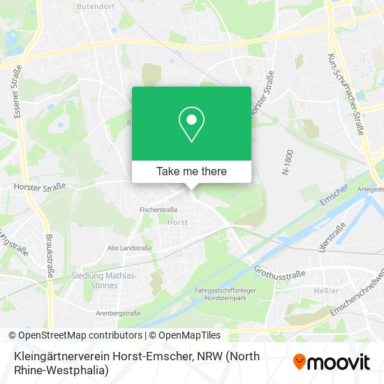 Kleingärtnerverein Horst-Emscher map