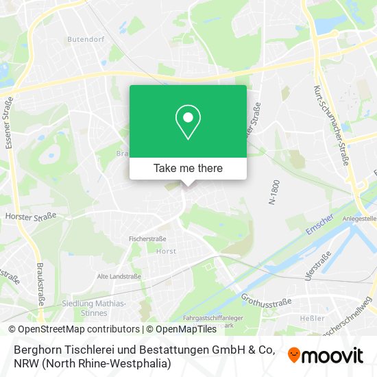 Berghorn Tischlerei und Bestattungen GmbH & Co map