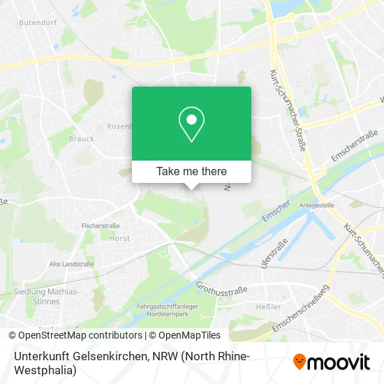 Карта Unterkunft Gelsenkirchen