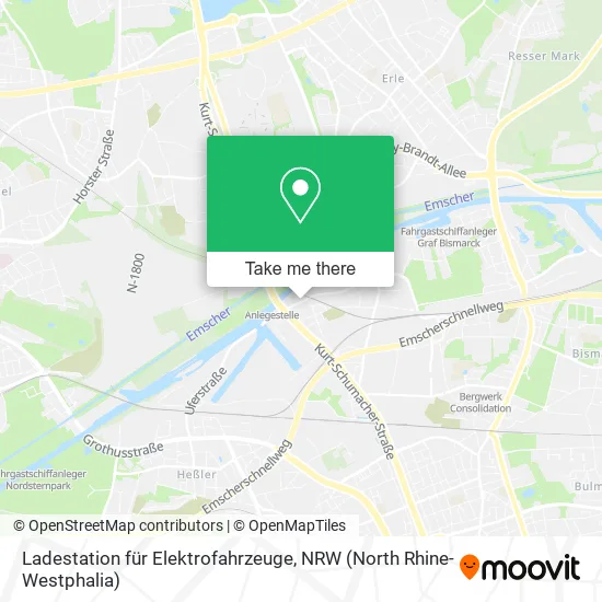 Карта Ladestation für Elektrofahrzeuge
