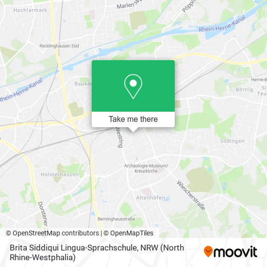 Карта Brita Siddiqui Lingua-Sprachschule