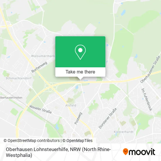 Карта Oberhausen Lohnsteuerhilfe