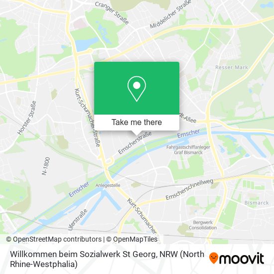 Карта Willkommen beim Sozialwerk St Georg