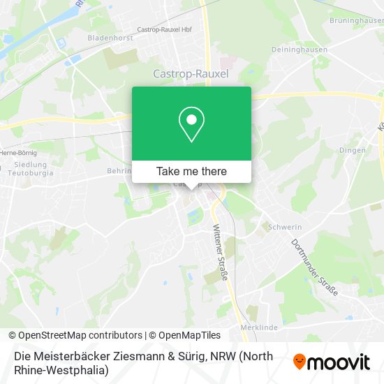 Карта Die Meisterbäcker Ziesmann & Sürig