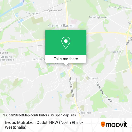 Карта Evotis Matratzen Outlet