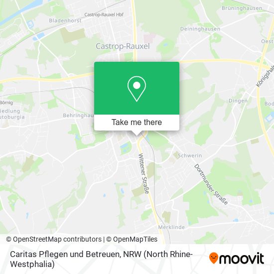 Caritas Pflegen und Betreuen map