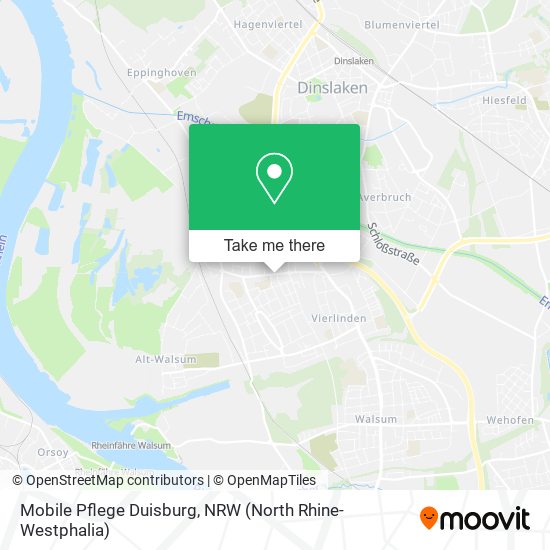 Mobile Pflege Duisburg map