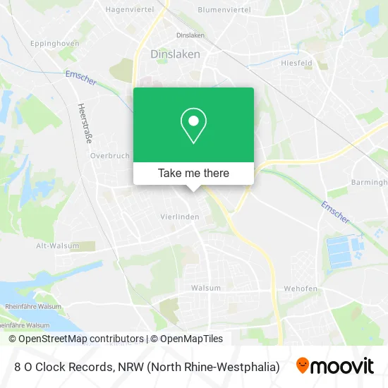 Карта 8 O Clock Records