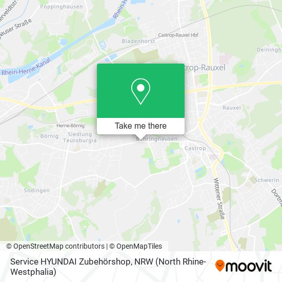 Service HYUNDAI Zubehörshop map