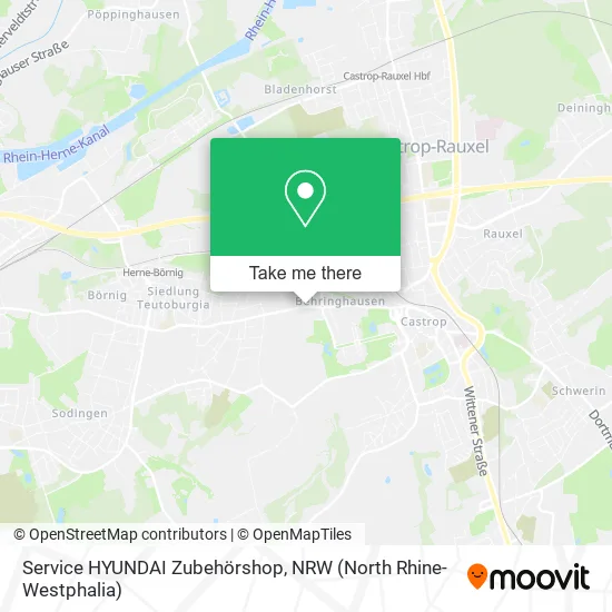 Service HYUNDAI Zubehörshop map