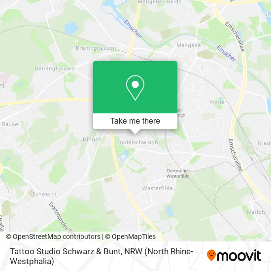 Карта Tattoo Studio Schwarz & Bunt