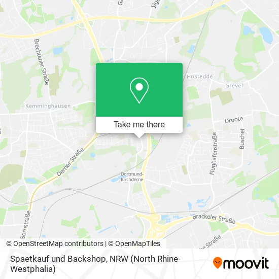 Карта Spaetkauf und Backshop