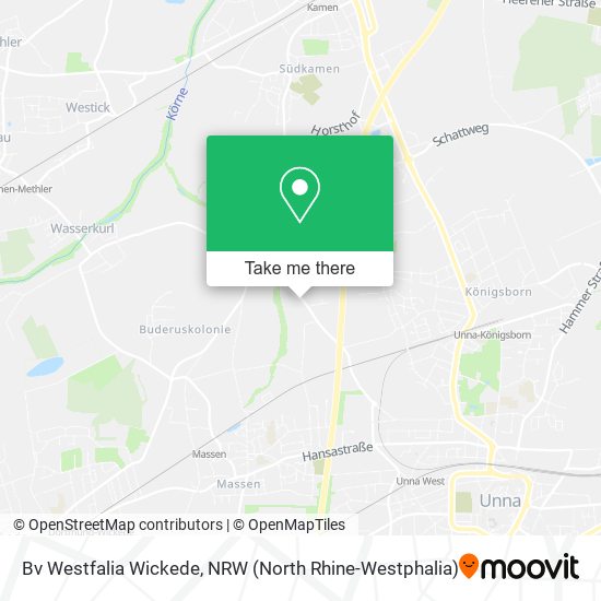 Bv Westfalia Wickede map