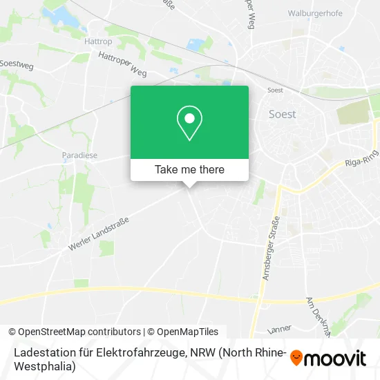 Карта Ladestation für Elektrofahrzeuge