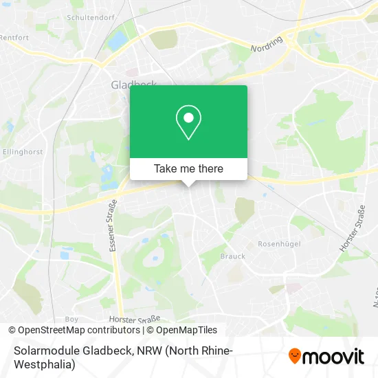 Карта Solarmodule Gladbeck