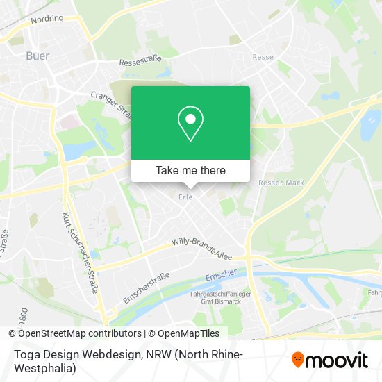 Toga Design Webdesign map