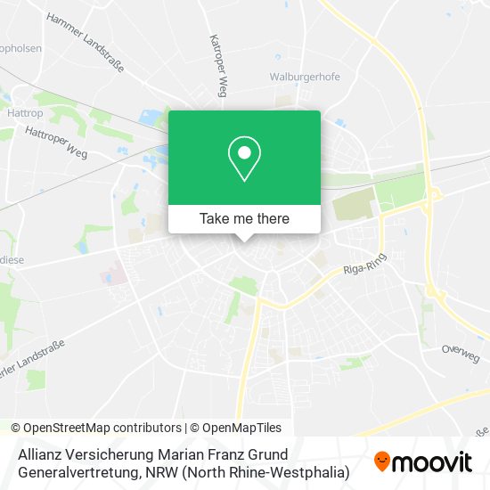 Карта Allianz Versicherung Marian Franz Grund Generalvertretung