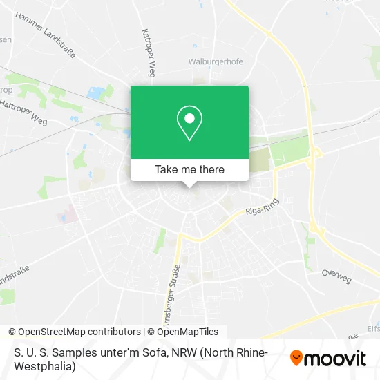 Карта S. U. S. Samples unter'm Sofa