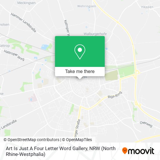 Art Is Just A Four Letter Word Gallery map