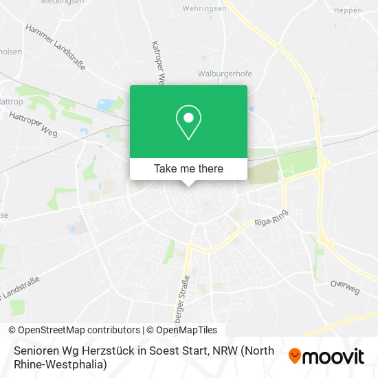 Карта Senioren Wg Herzstück in Soest Start