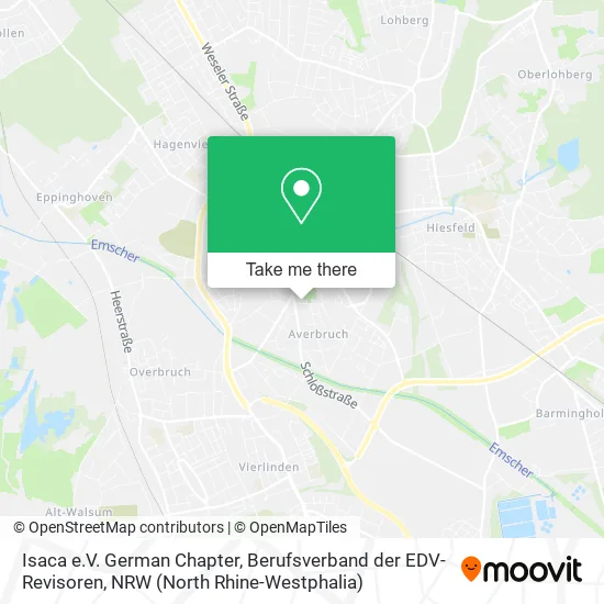 Карта Isaca e.V. German Chapter, Berufsverband der EDV-Revisoren