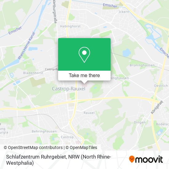 Schlafzentrum Ruhrgebiet map