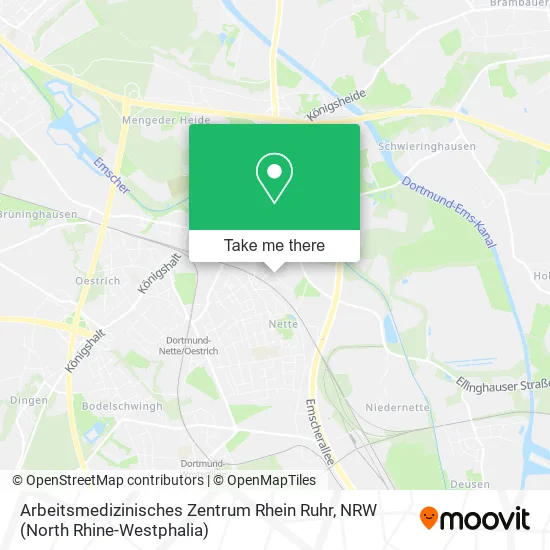Карта Arbeitsmedizinisches Zentrum Rhein Ruhr