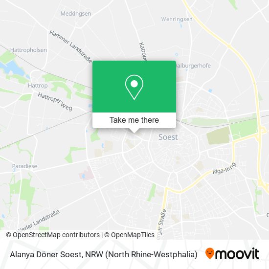 Alanya Döner Soest map