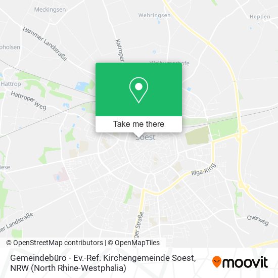 Gemeindebüro - Ev.-Ref. Kirchengemeinde Soest map