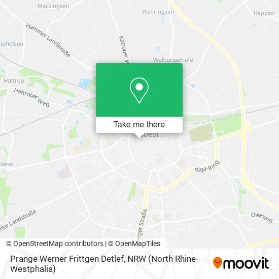 Карта Prange Werner Frittgen Detlef