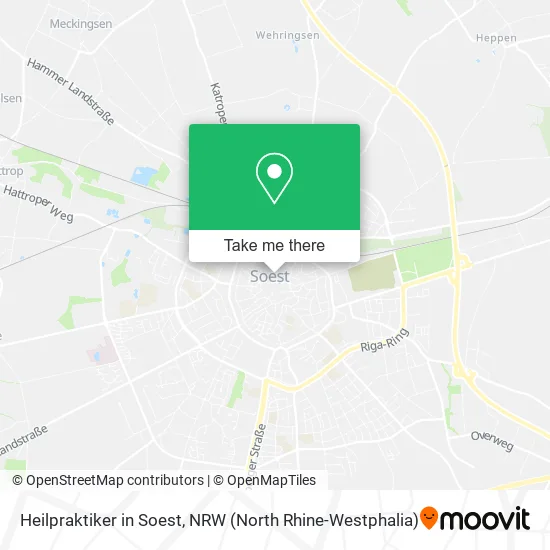 Карта Heilpraktiker in Soest