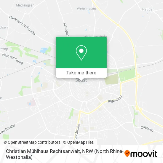 Карта Christian Mühlhaus Rechtsanwalt