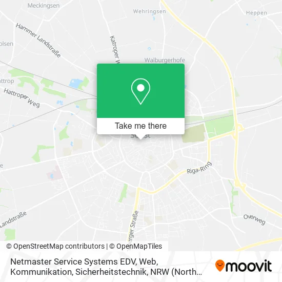 Карта Netmaster Service Systems EDV, Web, Kommunikation, Sicherheitstechnik
