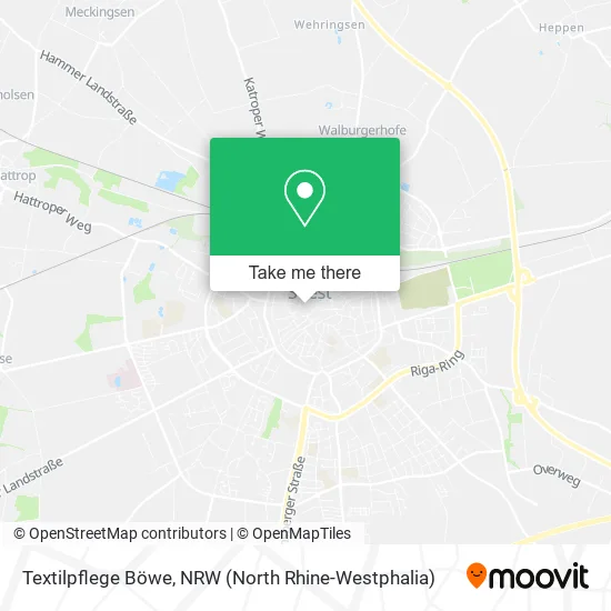 Карта Textilpflege Böwe