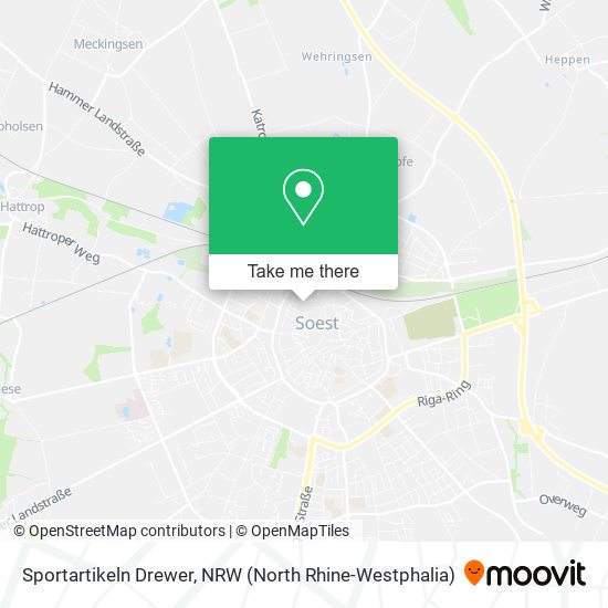 Sportartikeln Drewer map