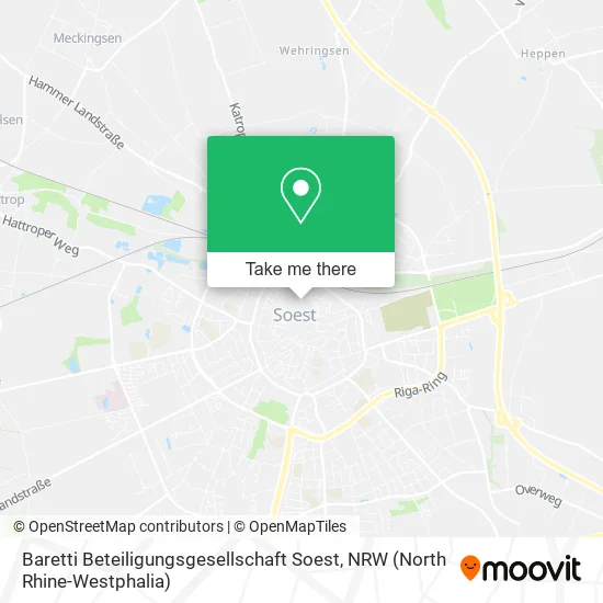 Карта Baretti Beteiligungsgesellschaft Soest