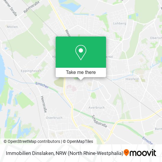 Immobilien Dinslaken map