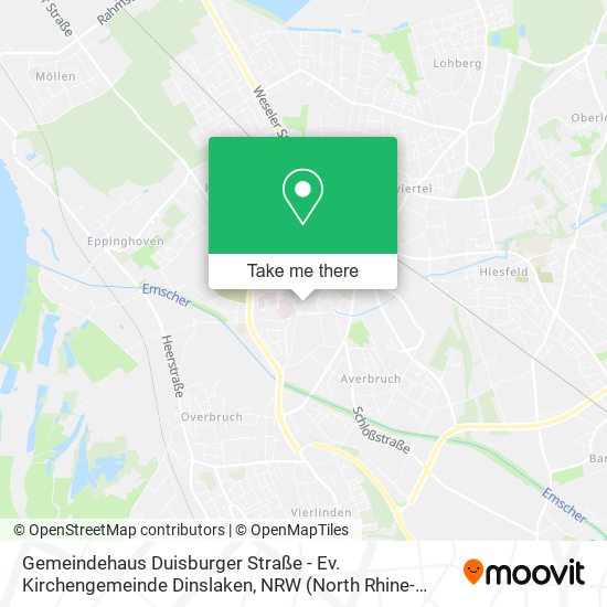 Gemeindehaus Duisburger Straße - Ev. Kirchengemeinde Dinslaken map