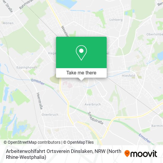 Карта Arbeiterwohlfahrt Ortsverein Dinslaken