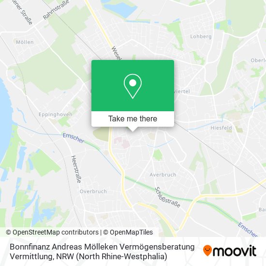 Bonnfinanz Andreas Mölleken Vermögensberatung Vermittlung map