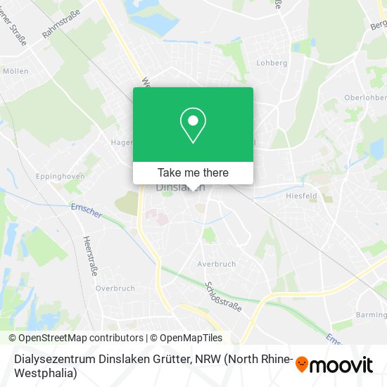 Карта Dialysezentrum Dinslaken Grütter