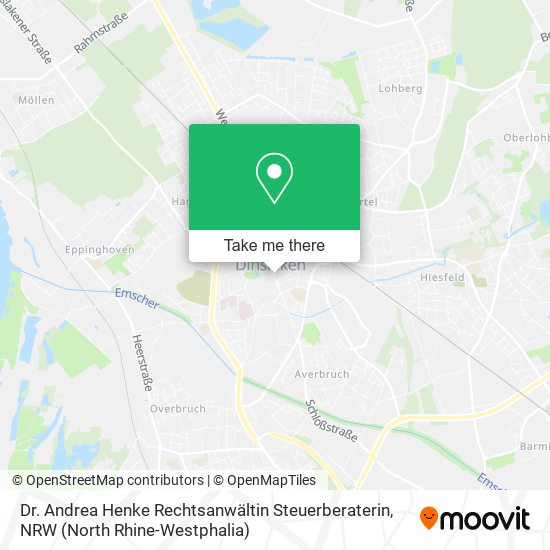 Dr. Andrea Henke Rechtsanwältin Steuerberaterin map