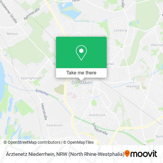 Ärztenetz Niederrhein map