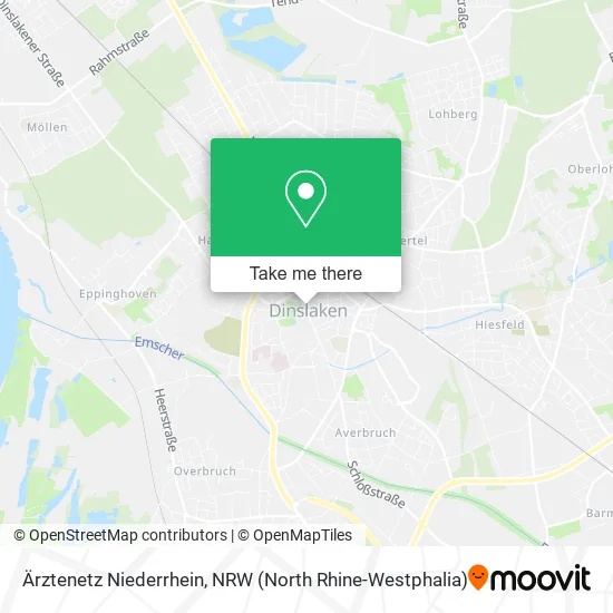 Карта Ärztenetz Niederrhein