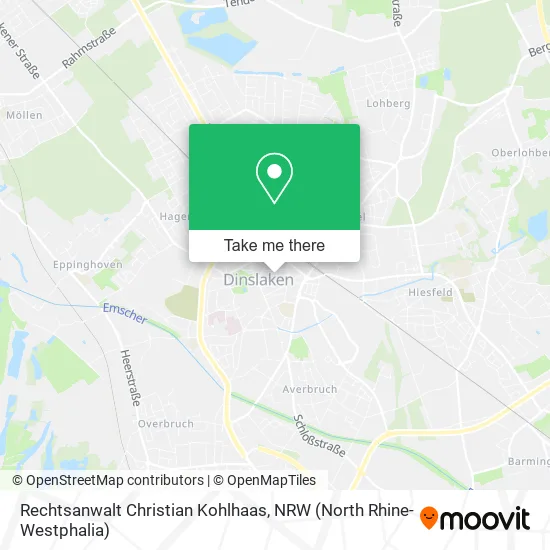 Карта Rechtsanwalt Christian Kohlhaas