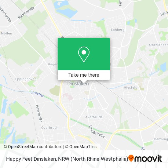 Happy Feet Dinslaken map