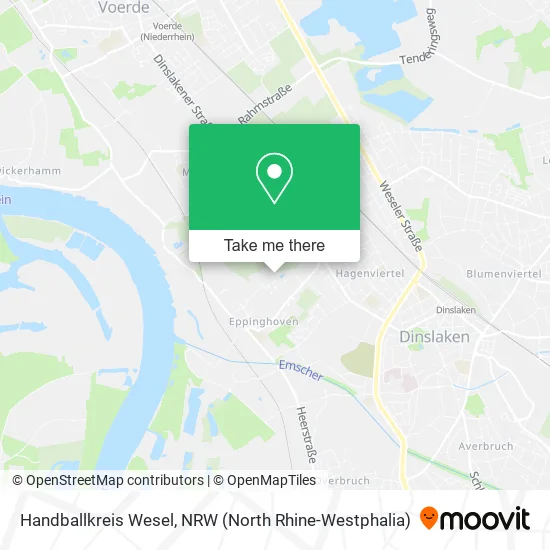 Handballkreis Wesel map