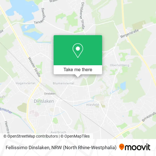 Fellissimo Dinslaken map