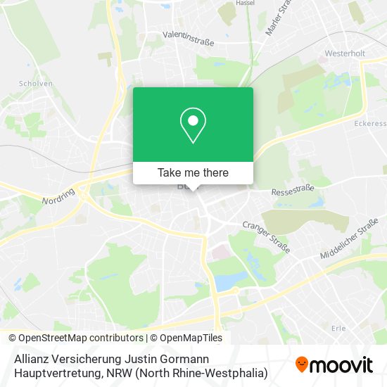 Allianz Versicherung Justin Gormann Hauptvertretung map