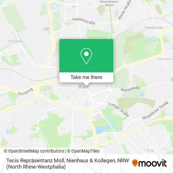Карта Tecis Repräsentanz Moll, Nienhaus & Kollegen